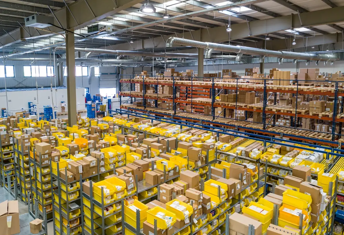 Container yard and warehouse connection